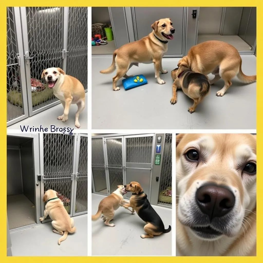 Dogs at the Eaton County Humane Society awaiting adoption