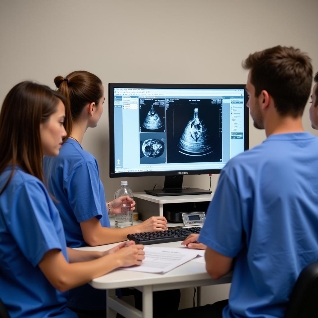 Experienced echocardiographers providing hands-on training to residents and fellows.