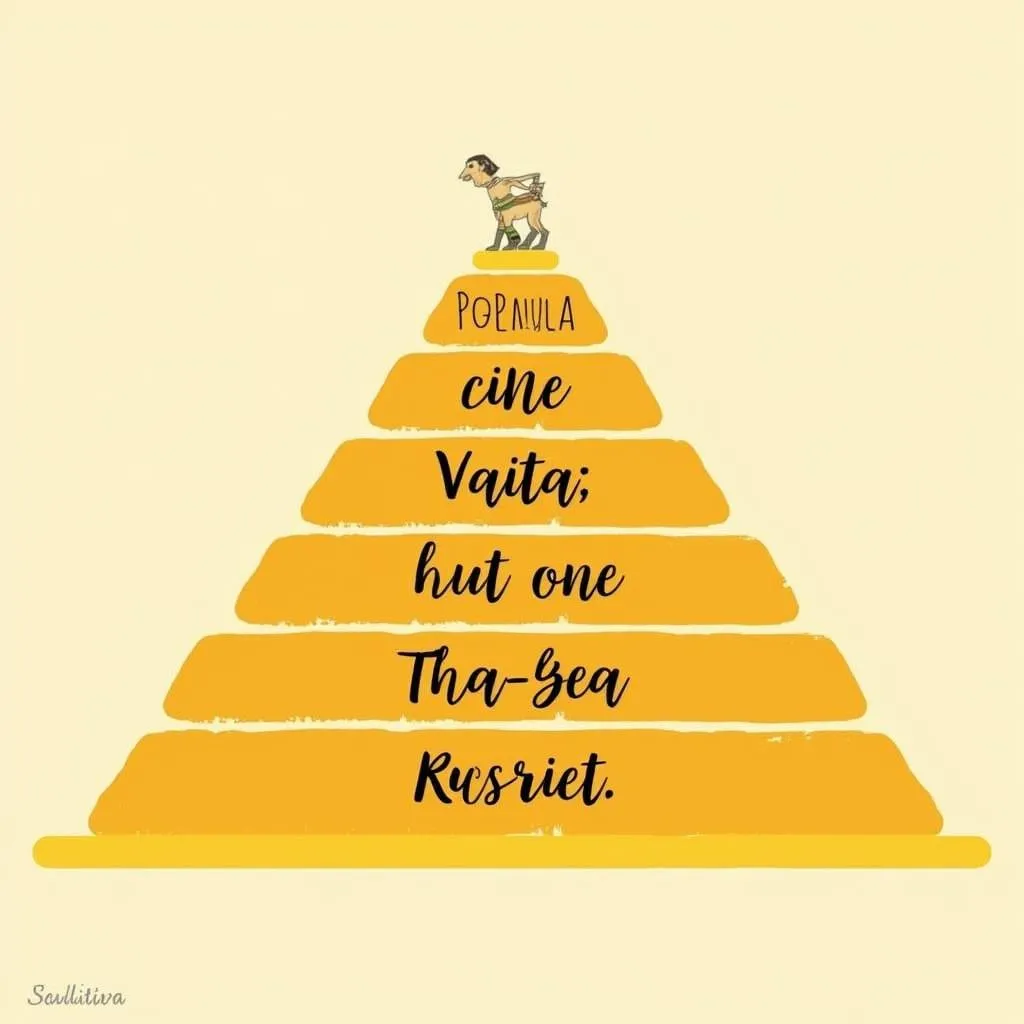 Ancient Egyptian Social Pyramid Illustration