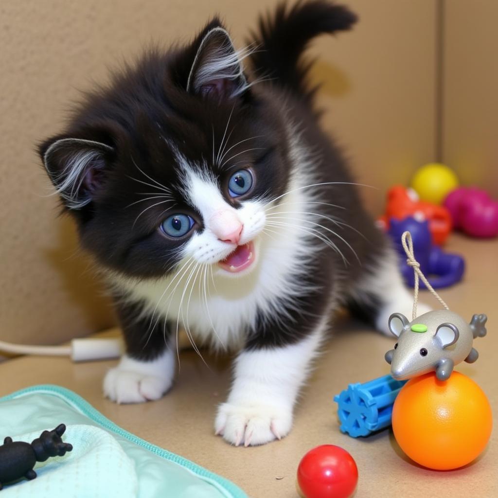 Playful kitten at the Elmore County Humane Society