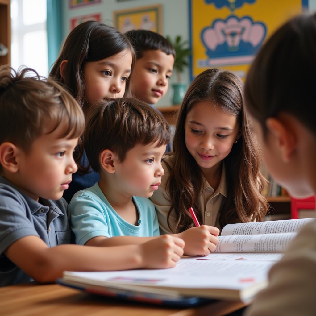 Children Learning to Read in a Classroom Setting