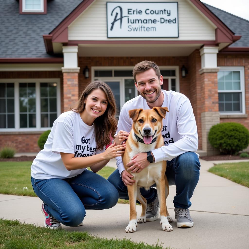 Erie County Humane Society Happy Family Adoption