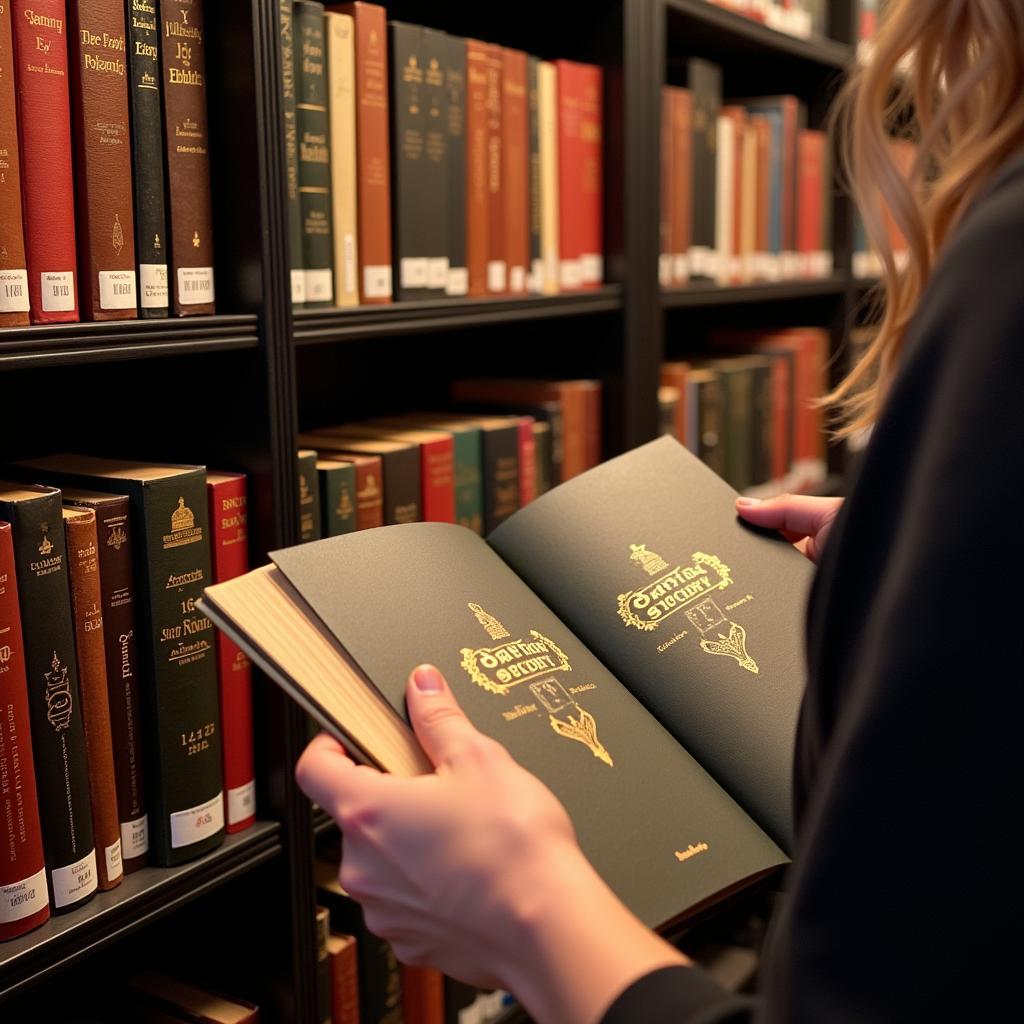 Exploring Rare Books in a Bookshop