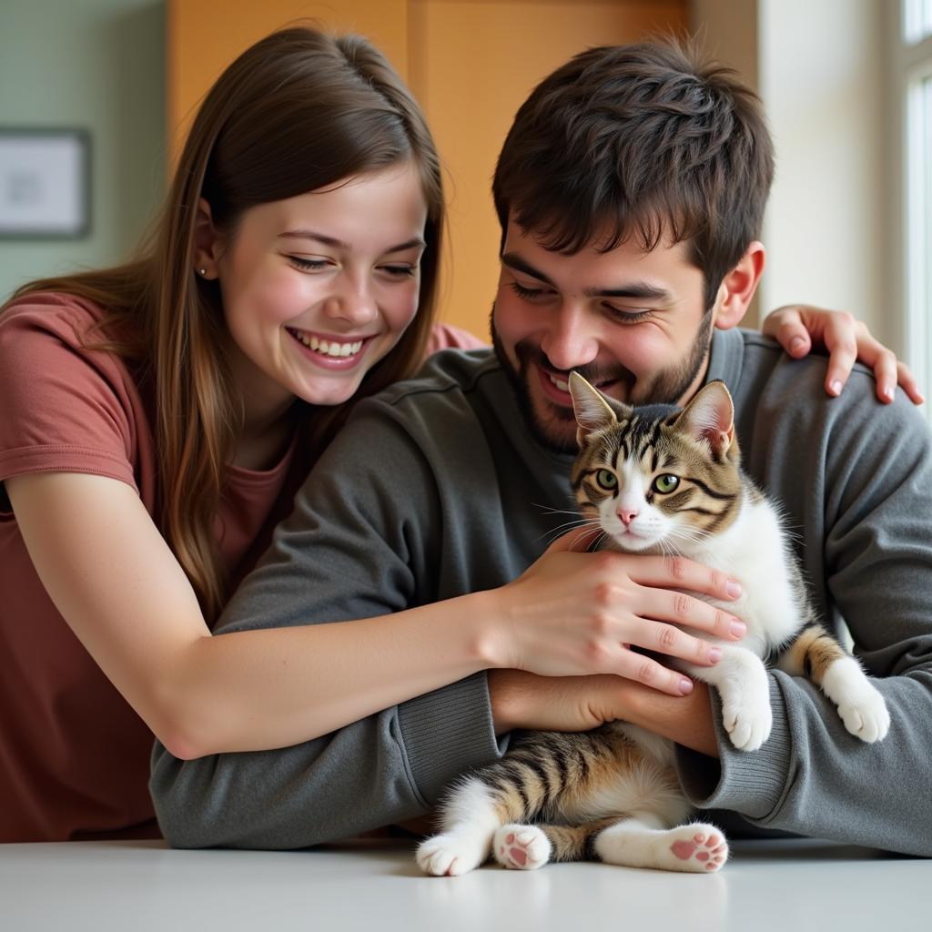  Family Adopts Cat at Ross County Humane Society 