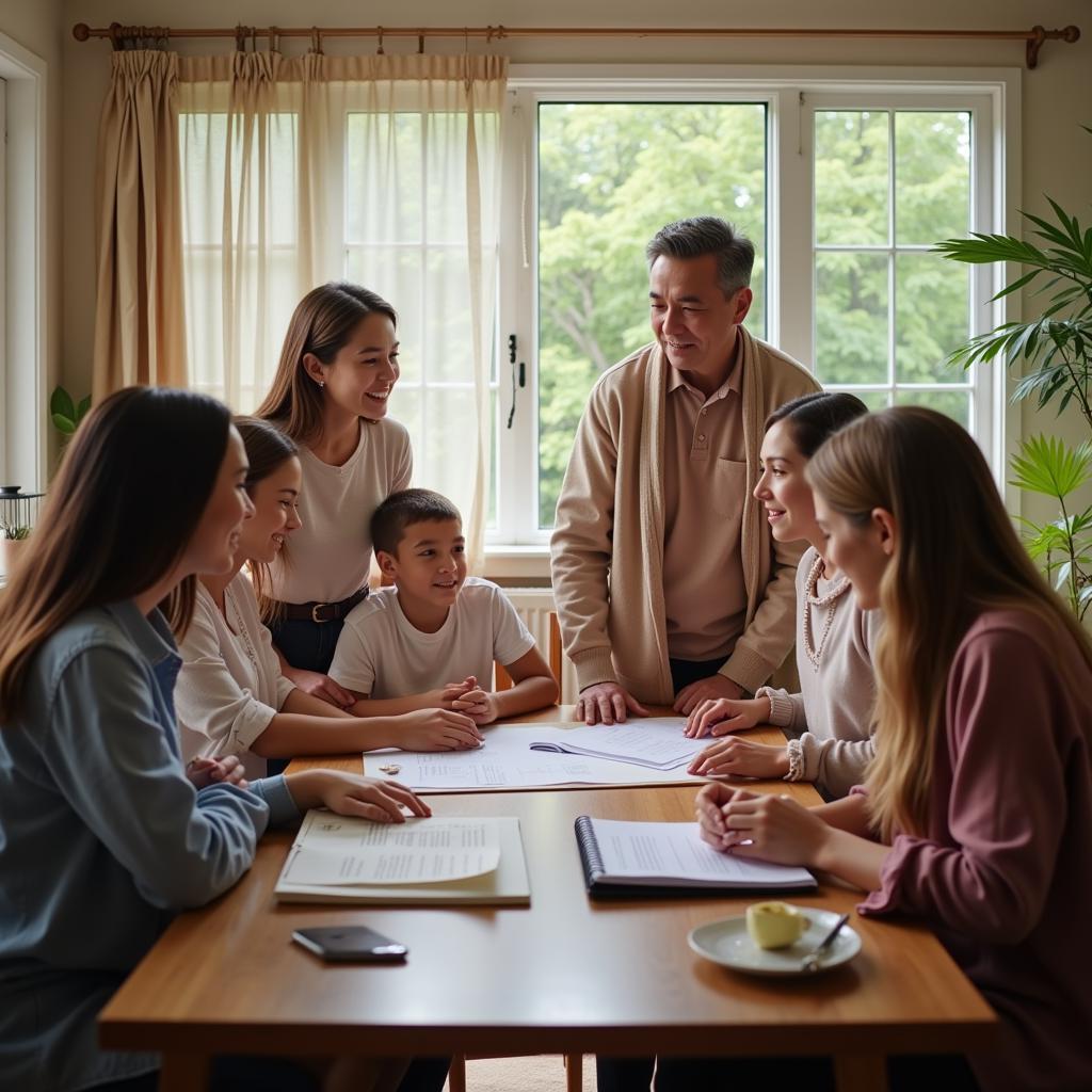 Family Discussing Neptune Society Plan