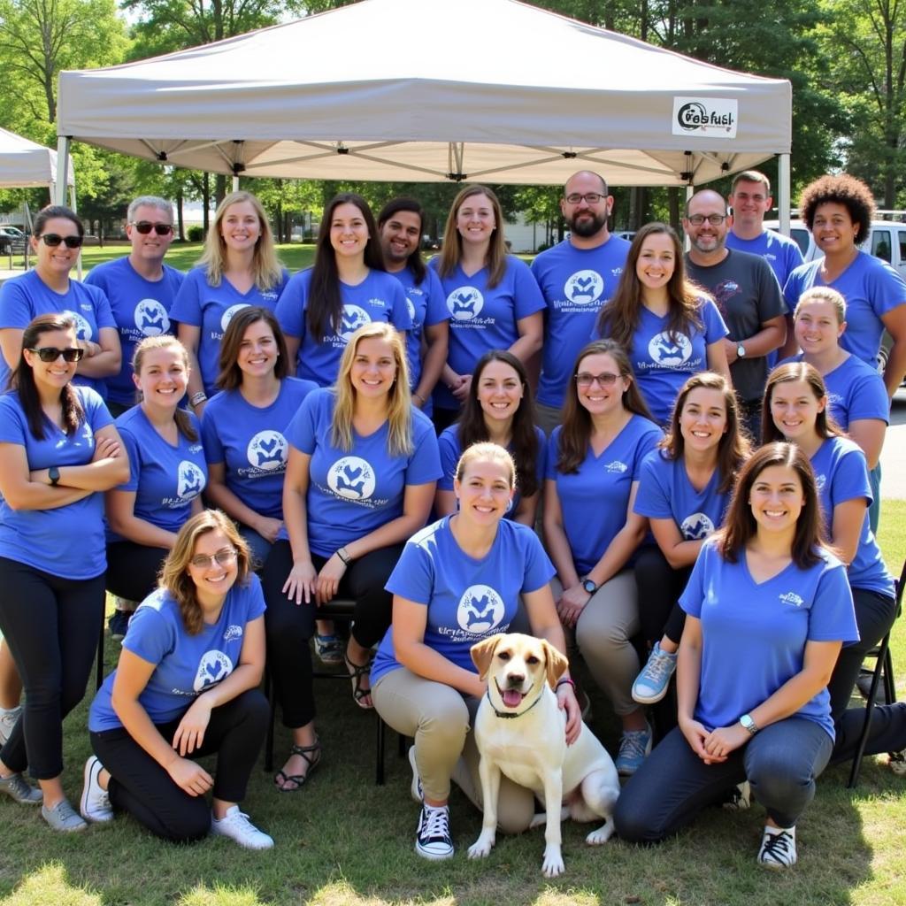 Fayetteville Humane Society GA community event volunteers.