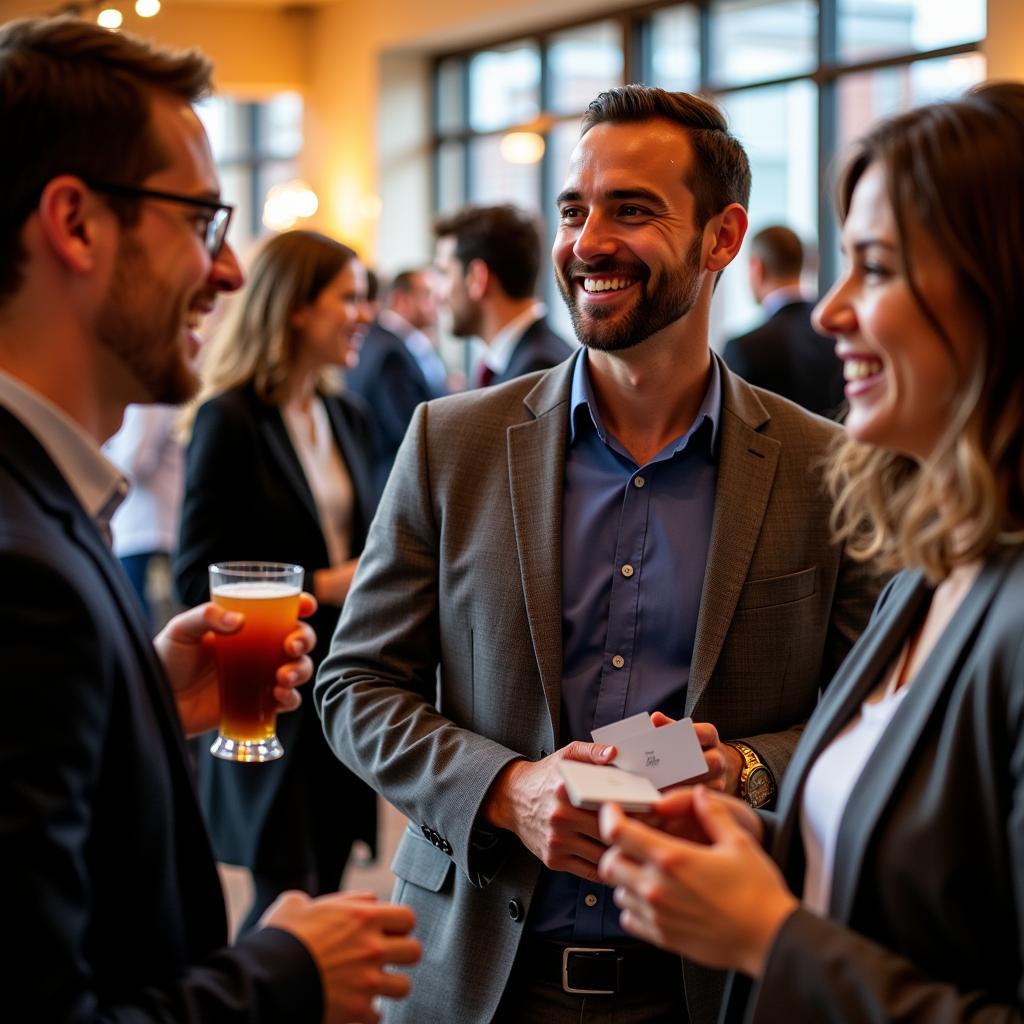 Florida association professionals networking at an FSAE event