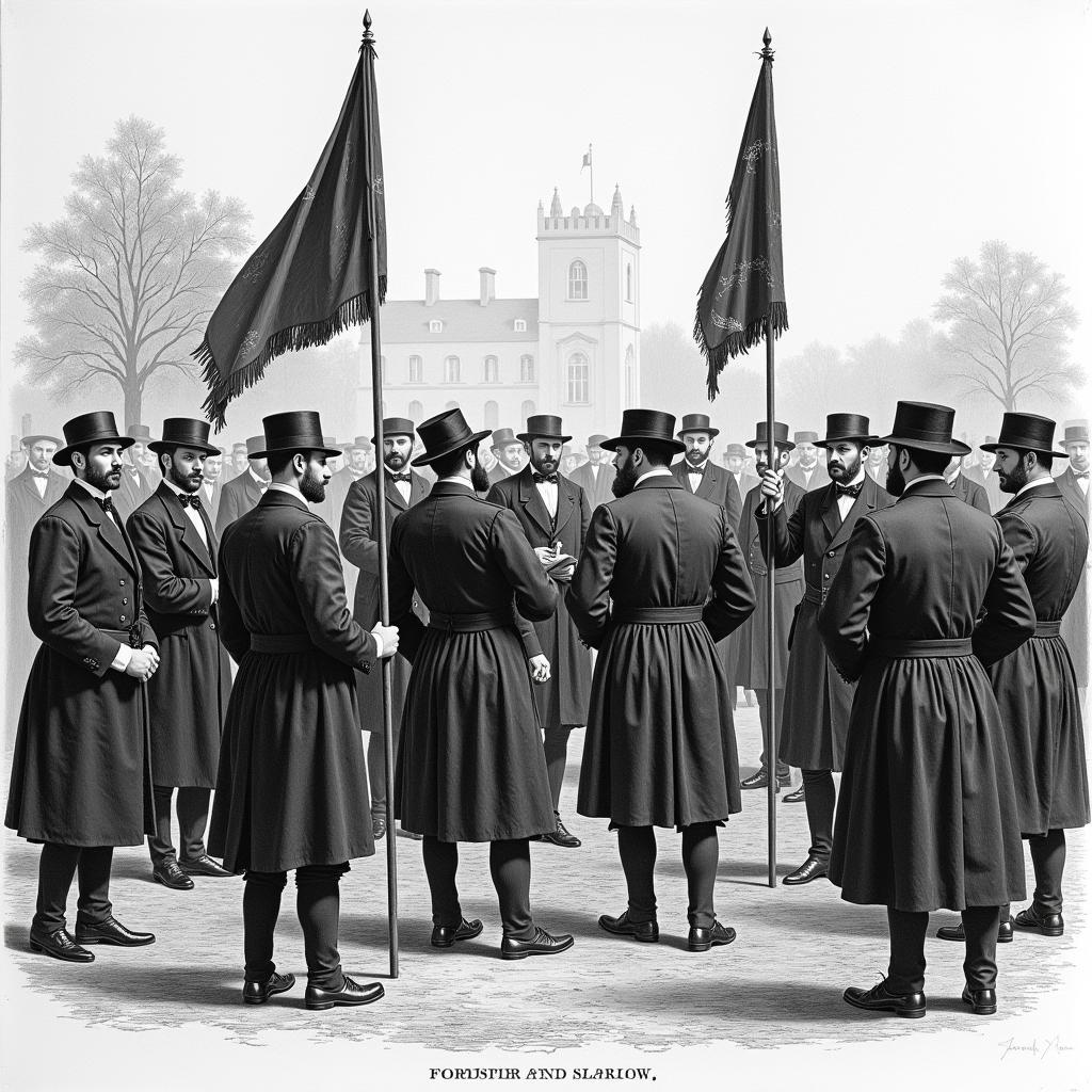 Foresters Society Meeting in England, 1870