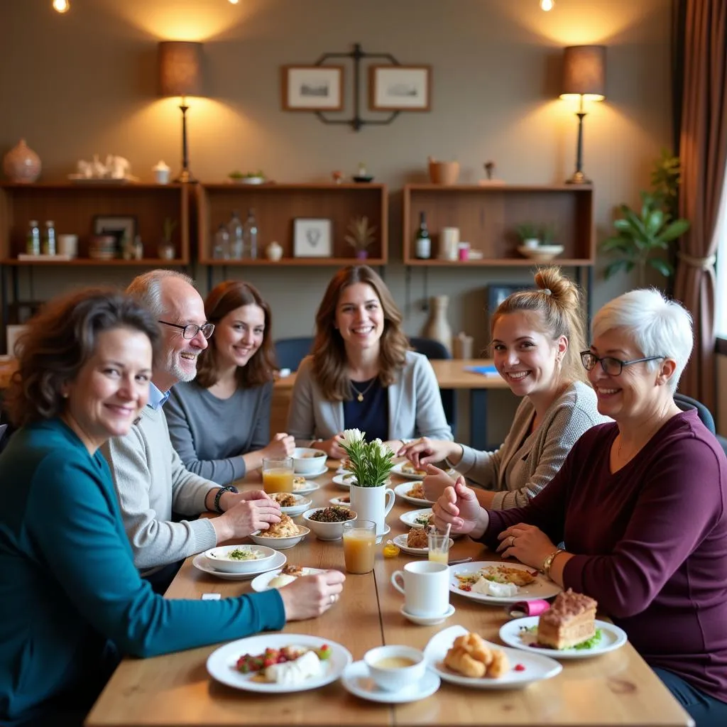 Members of a fraternal benefit society gathering for a meeting.