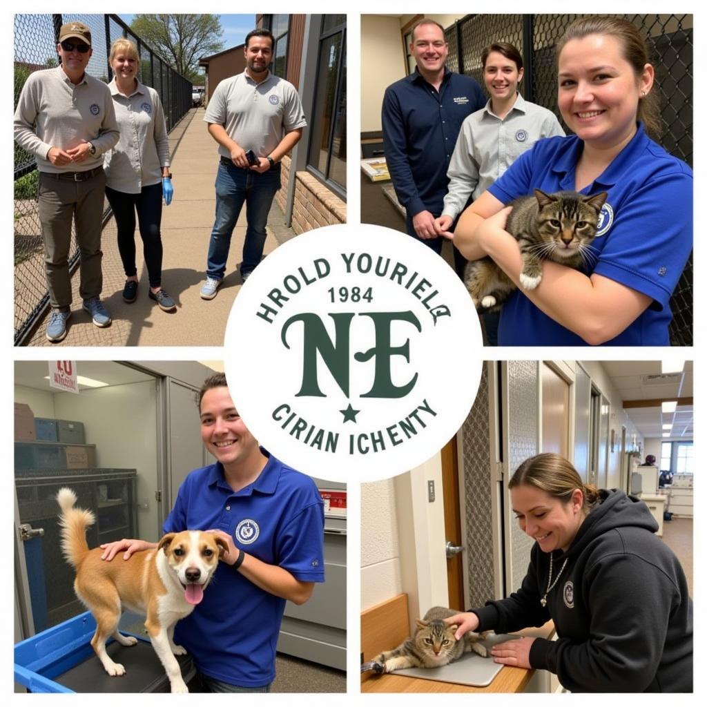 Volunteers at the Fremont NE Humane Society