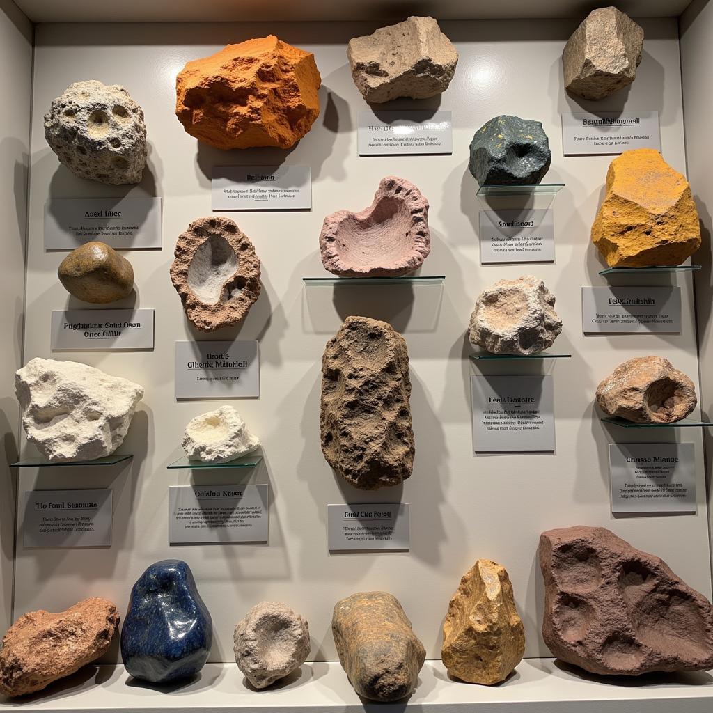 Fresno Gem and Mineral Society Display of Specimens