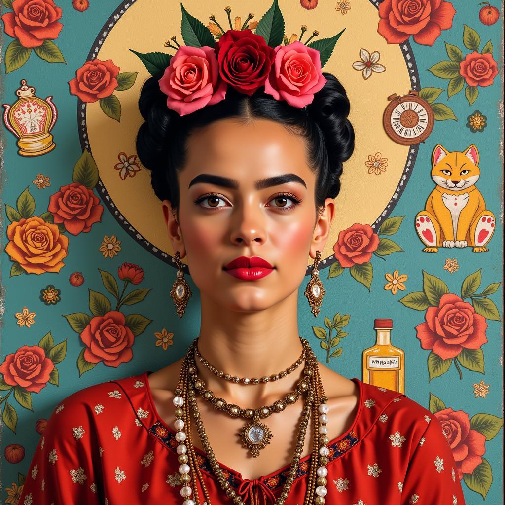 Depicting the lasting legacy and influence of Frida Kahlo in art, fashion, and popular culture