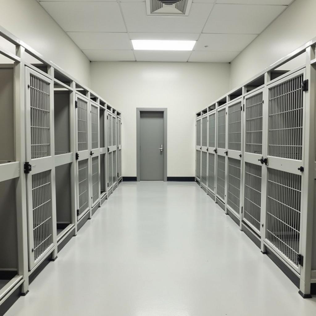 Spacious and clean kennels at the Front Royal Humane Society