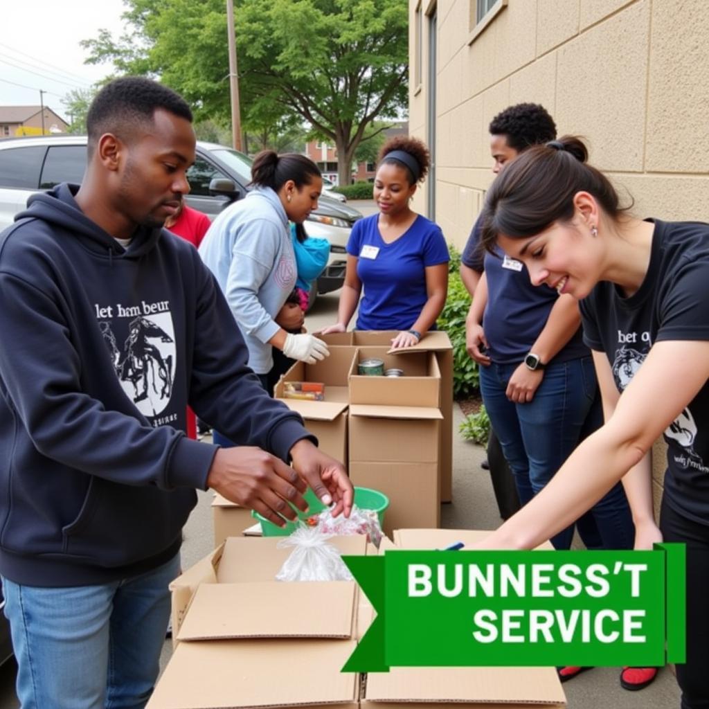 Volunteers participating in a community outreach program organized by the General Board of Church and Society