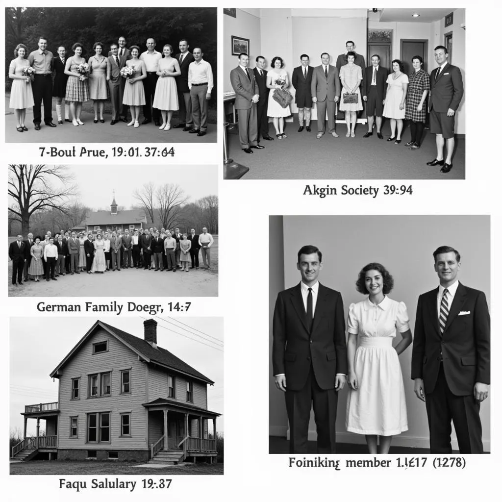 Historical photographs of the German Family Society Akron