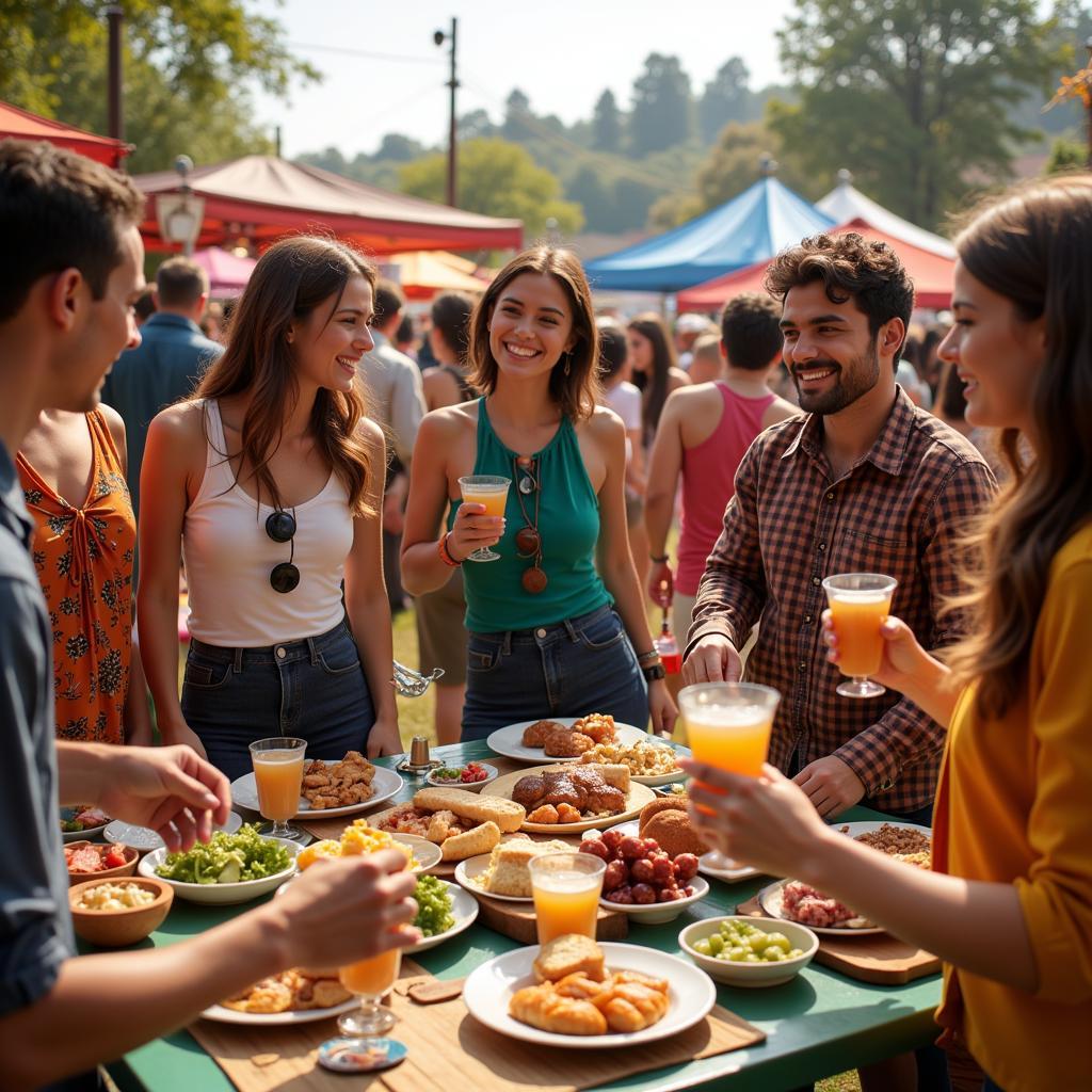 People from all walks of life coming together to celebrate cultural diversity