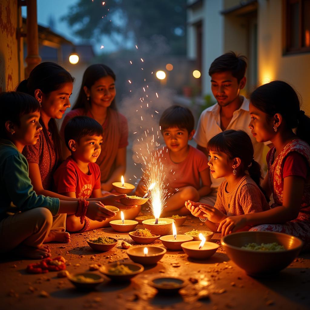 Diwali celebration in Gokuldham Society