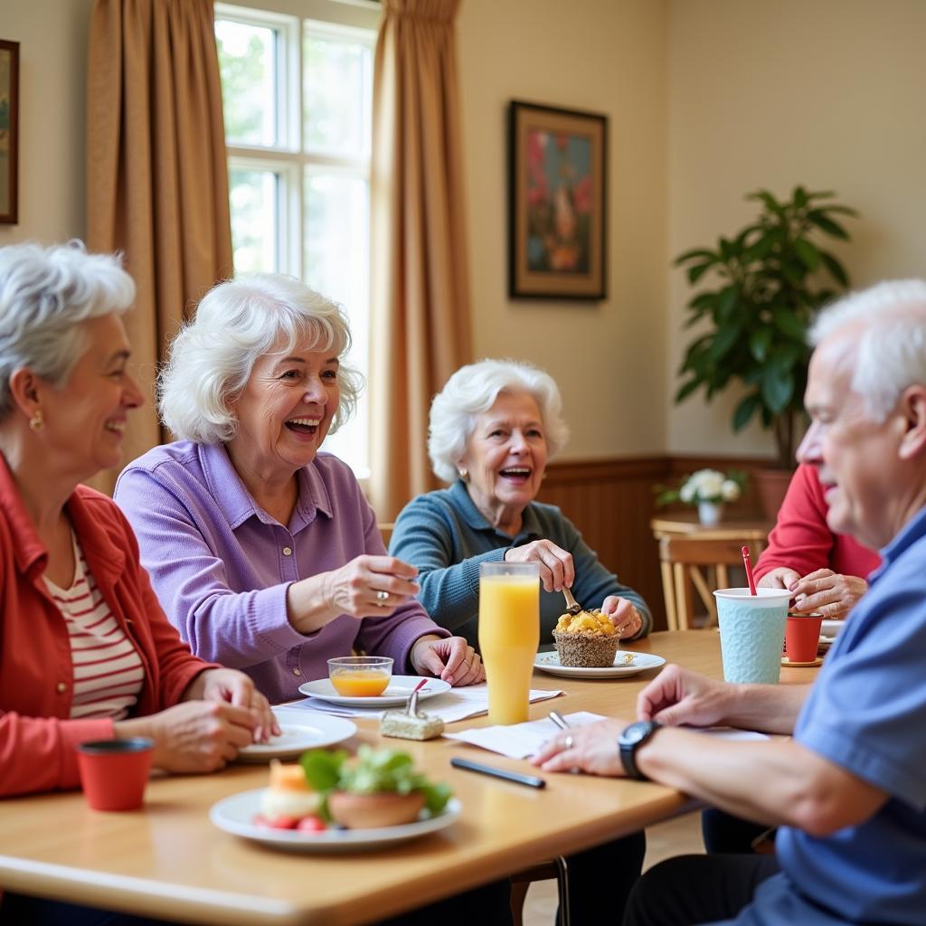 Residents engaging in various activities at Good Samaritan Society Denton Village