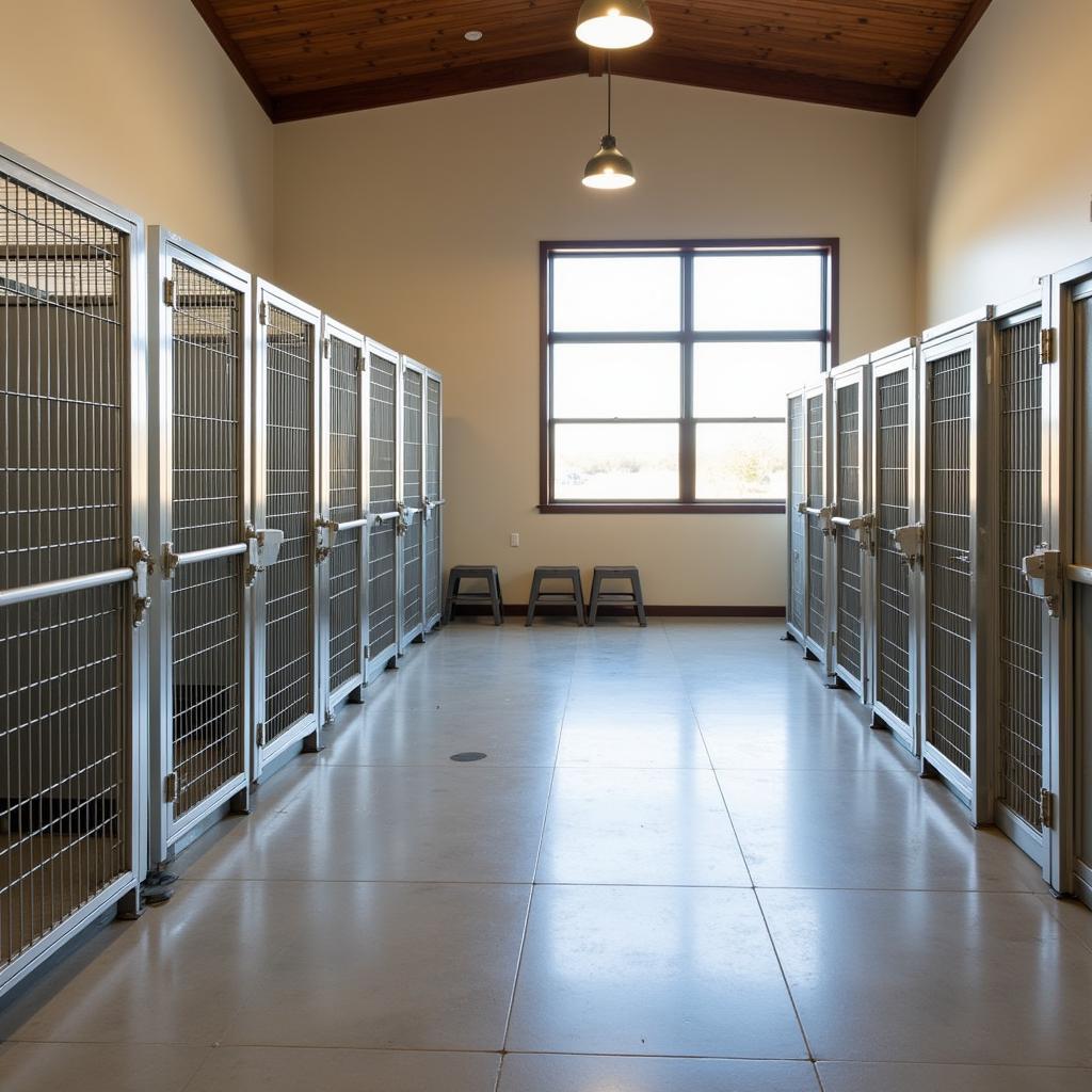 Spacious and clean kennels at the Goodhue County Humane Society