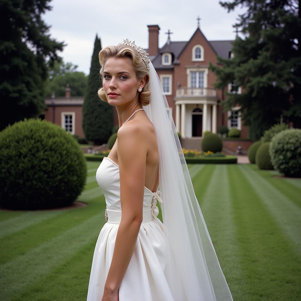 Grace Kelly in her iconic wedding dress in "High Society"