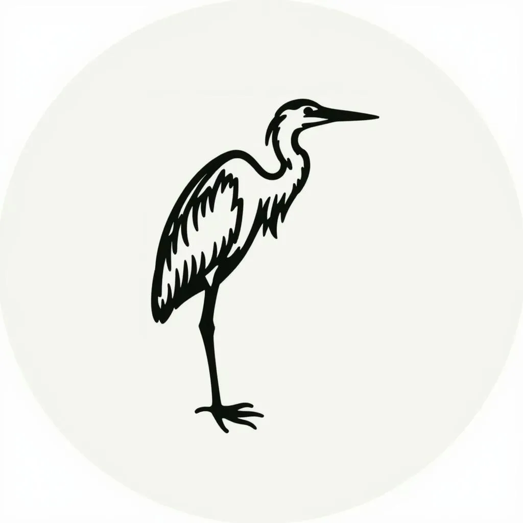 Great Egret in National Audubon Society Logo