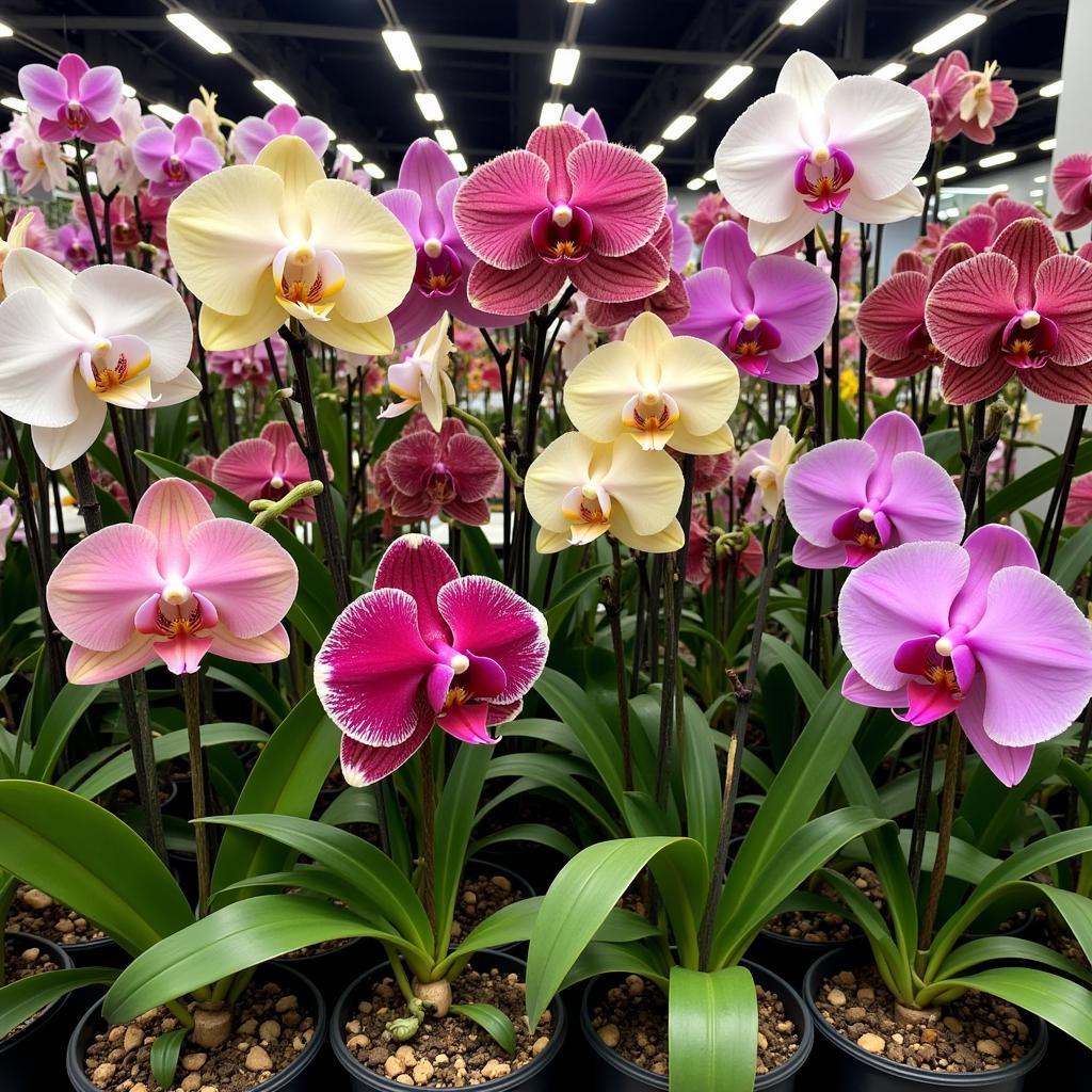 Spectacular orchid displays at a Greater Lansing Orchid Society show