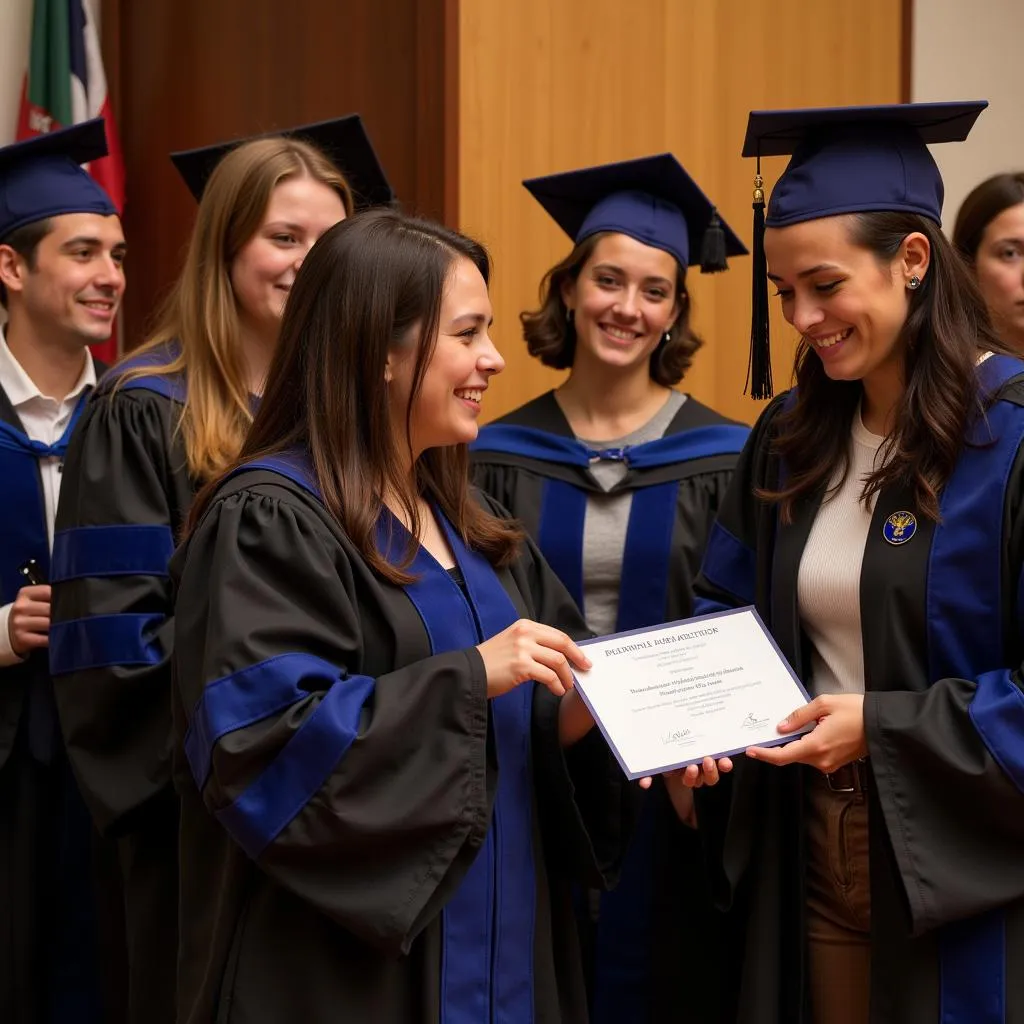 Induction Ceremony for Greek Honor Society