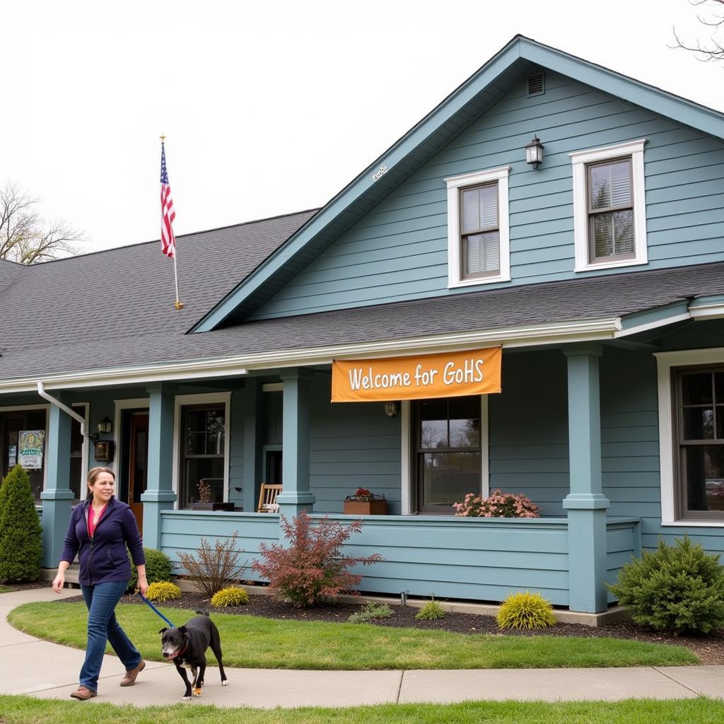 Exterior view of the Greenville Ohio Humane Society building