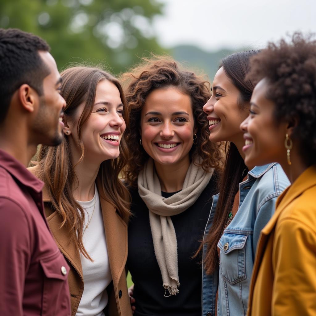 Group of People Celebrating Cultural Diversity