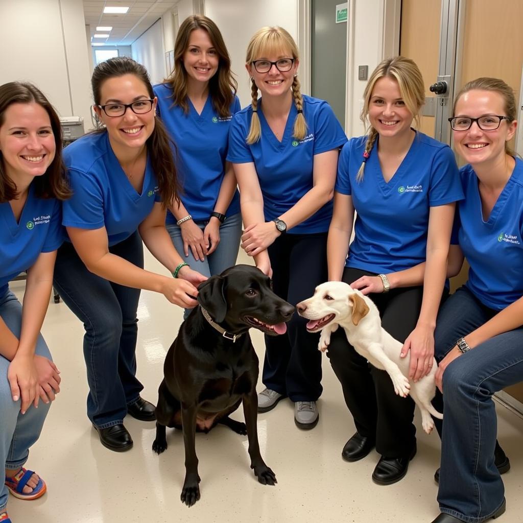 Volunteers at the Gulf Coast Humane Society