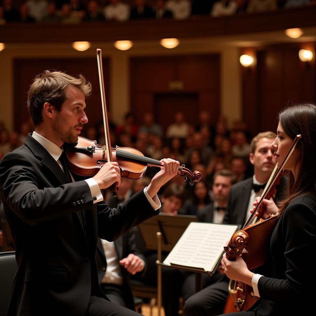 A Handel and Haydn Society performance in full swing