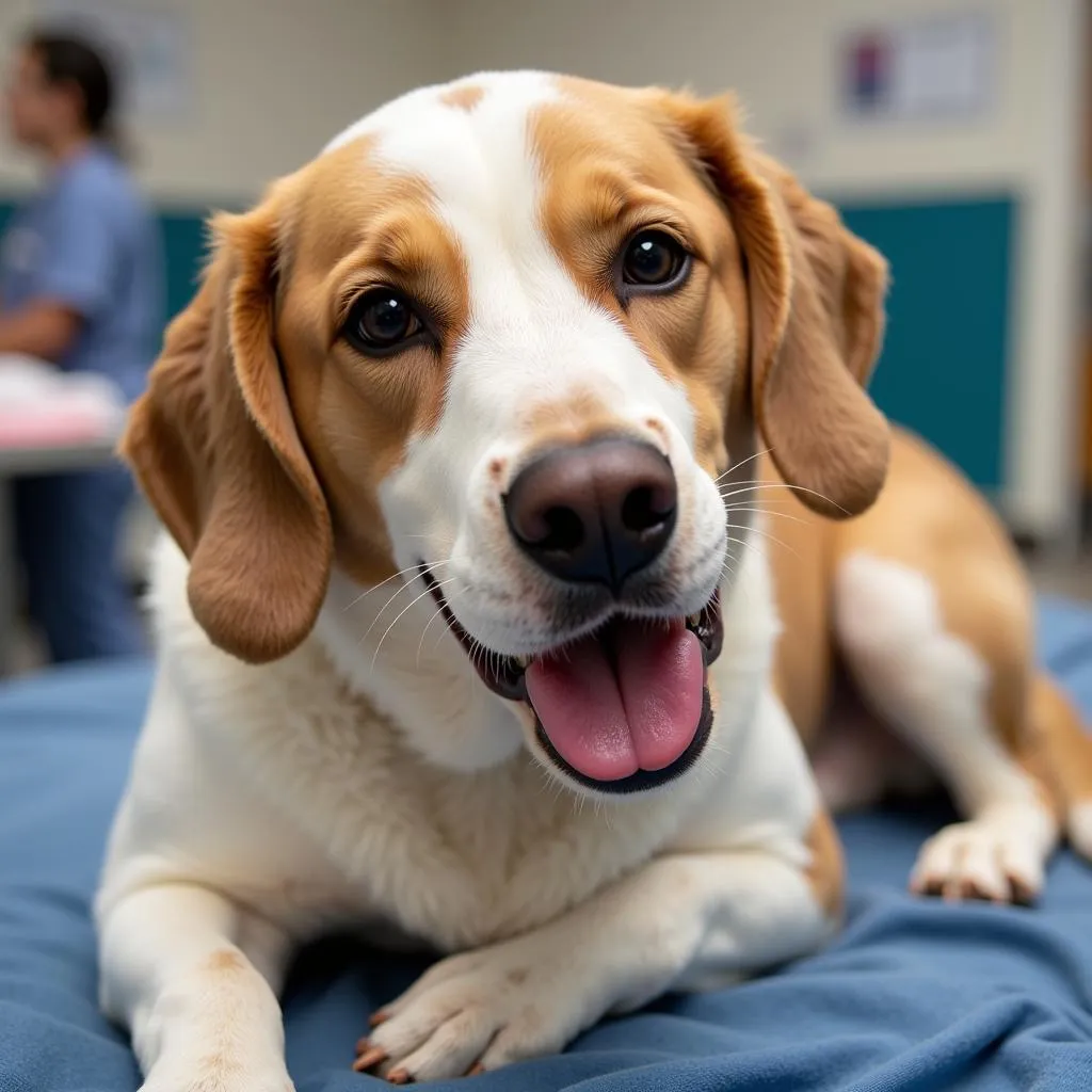 Happy Dog Recovering From Spay/Neuter