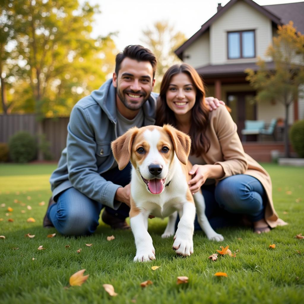 A Family Welcomes Home Their New Furry Friend