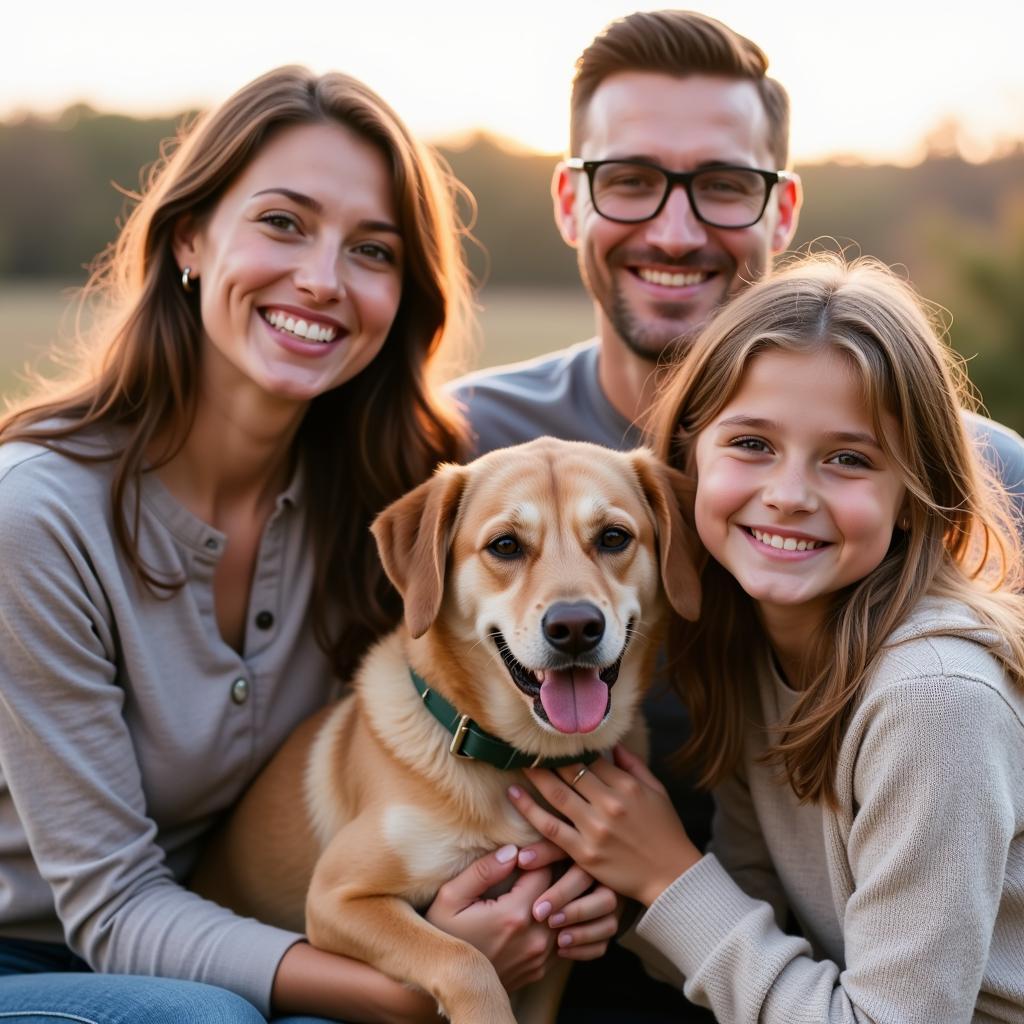 A New Beginning: Family Adopts Dog from Buffalo County Humane Society