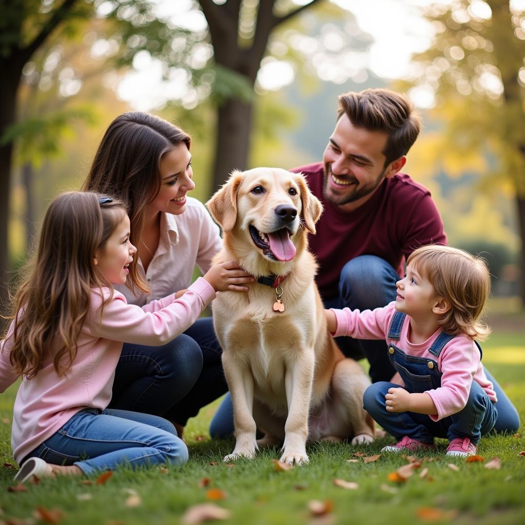 Family Adopts Dog at Humane Society Madison GA