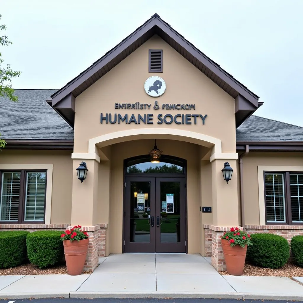 Exterior view of the Harrison County Humane Society building