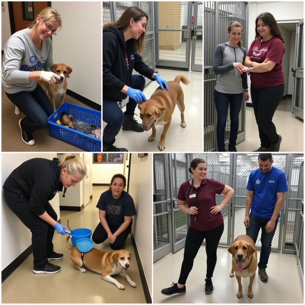 Volunteers at the Hawaii Humane Society Ewa Beach