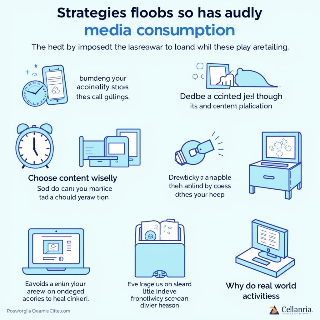 Strategies for Healthy Media Consumption: A Visual Guide