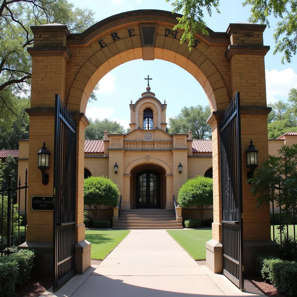 Entrance to the Heritage Society at Sam Houston Park