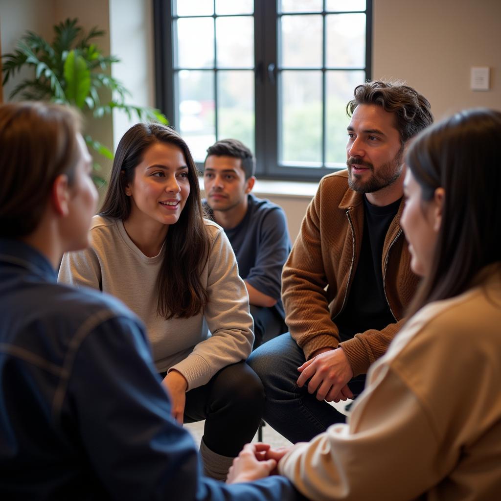 Students from diverse backgrounds engage in lively discussions at a Hermes Society Columbia meeting.