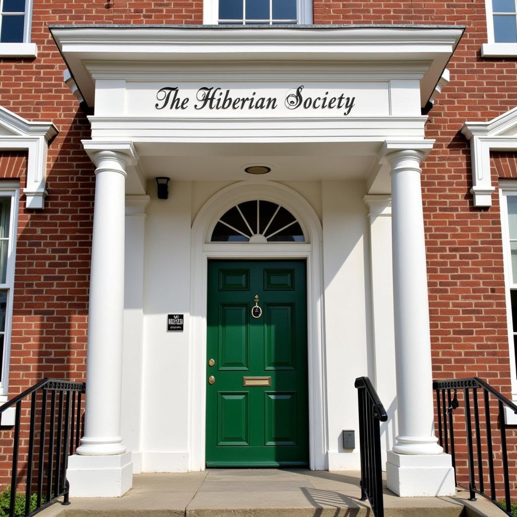 The historic building of the Hibernian Society in Charleston, South Carolina