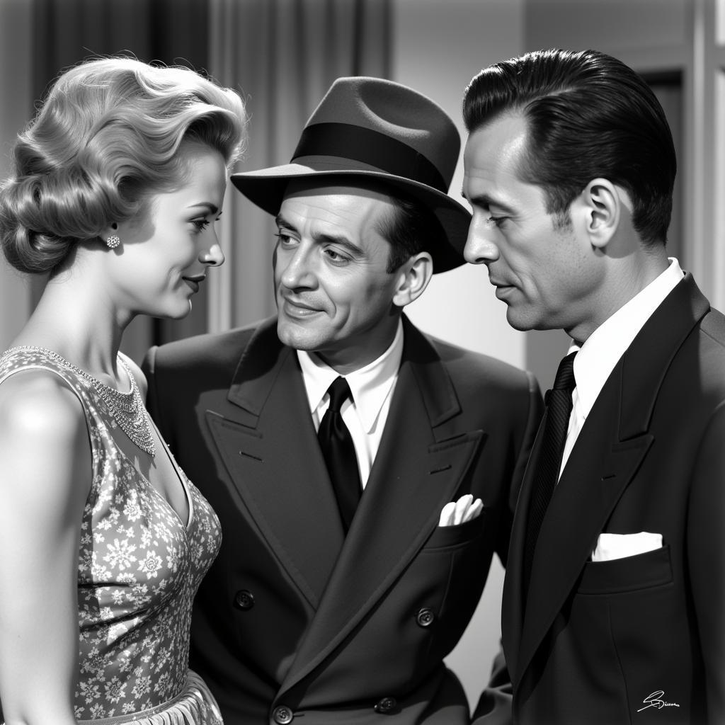 Love triangle in High Society 1956