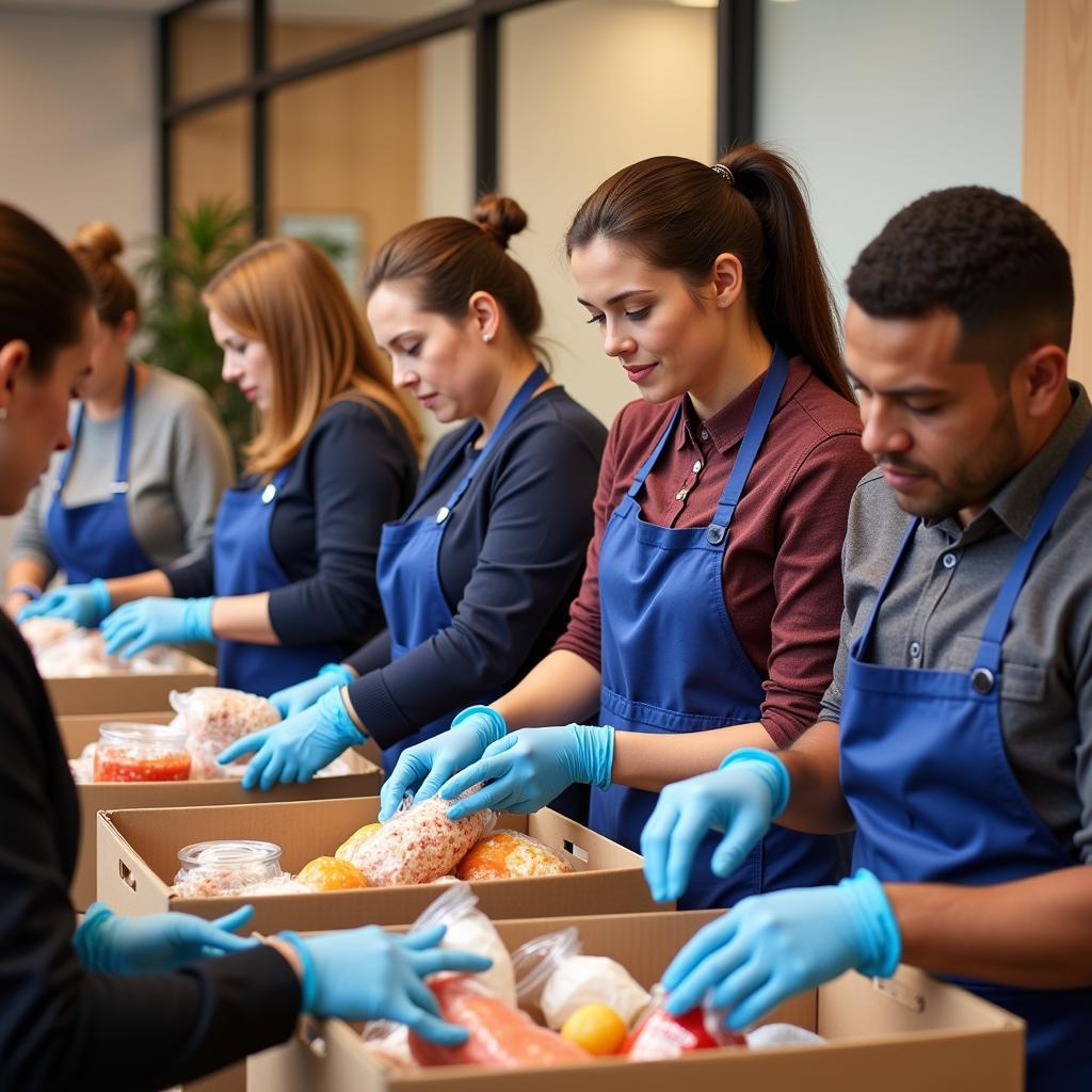 Breaking Stereotypes: High Society Members Volunteer at a Local Food Bank