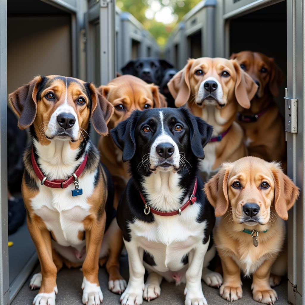 Dogs and cats awaiting adoption at the Highlands County Humane Society