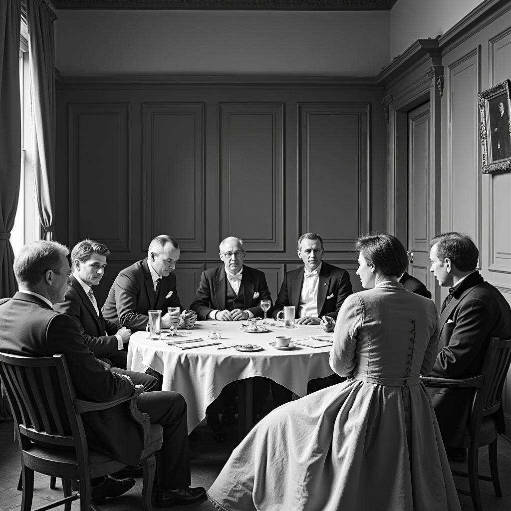 Members of a historical friendly society in London