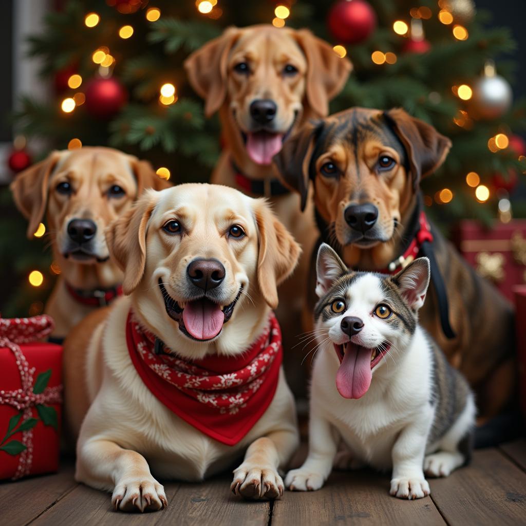 Animals at a Holiday Humane Society