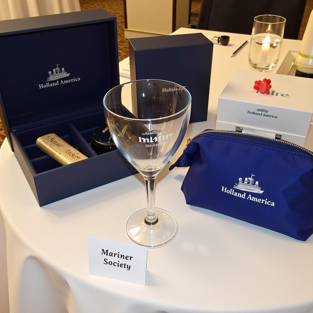 A selection of Holland America Mariner Society gifts