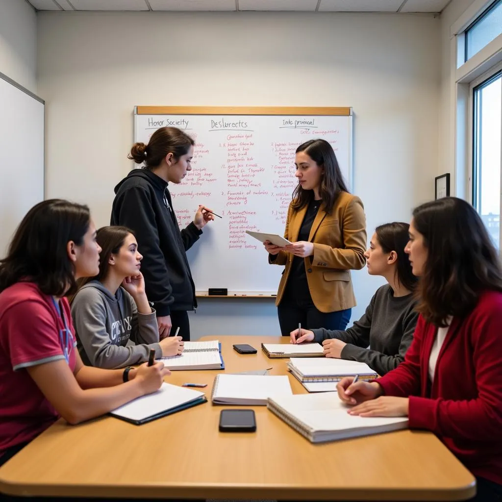 Students Planning Community Service