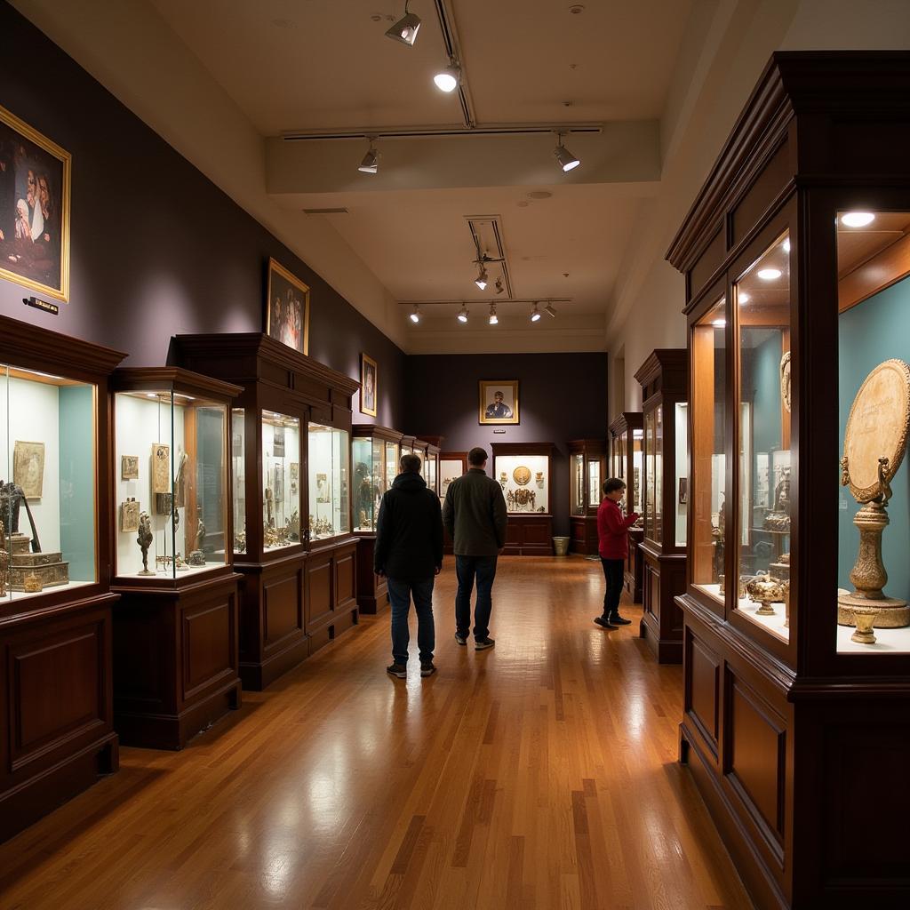 An interior view of the Hopkinton Historical Society Museum