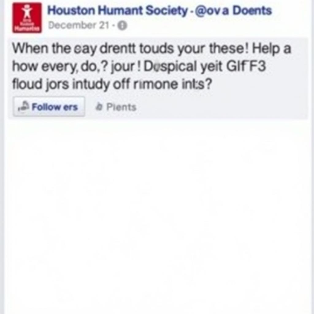 Houston Humane Society Facebook Community Engagement